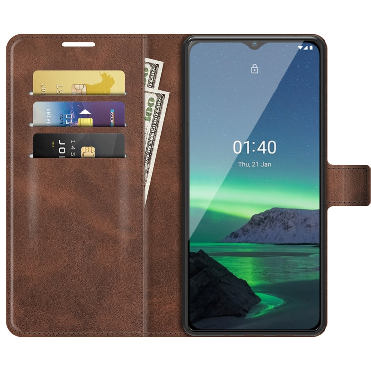 For Nokia 1.4 Retro Calf Pattern Buckle Horizontal Flip Leather Case with Holder & Card Slots & Wallet
