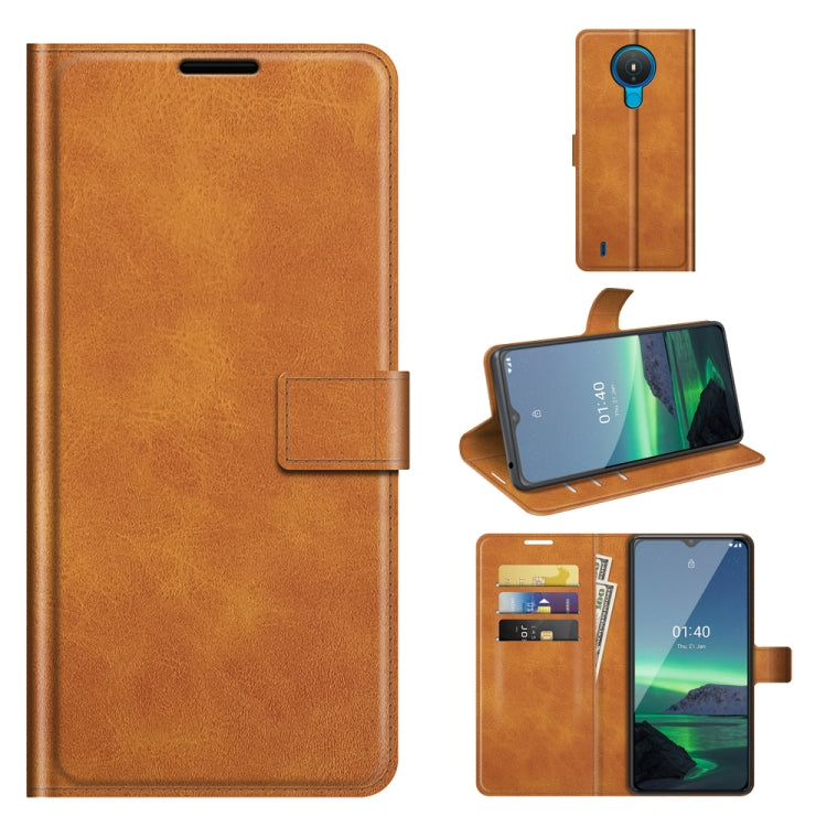 For Nokia 1.4 Retro Calf Pattern Buckle Horizontal Flip Leather Case with Holder & Card Slots & Wallet