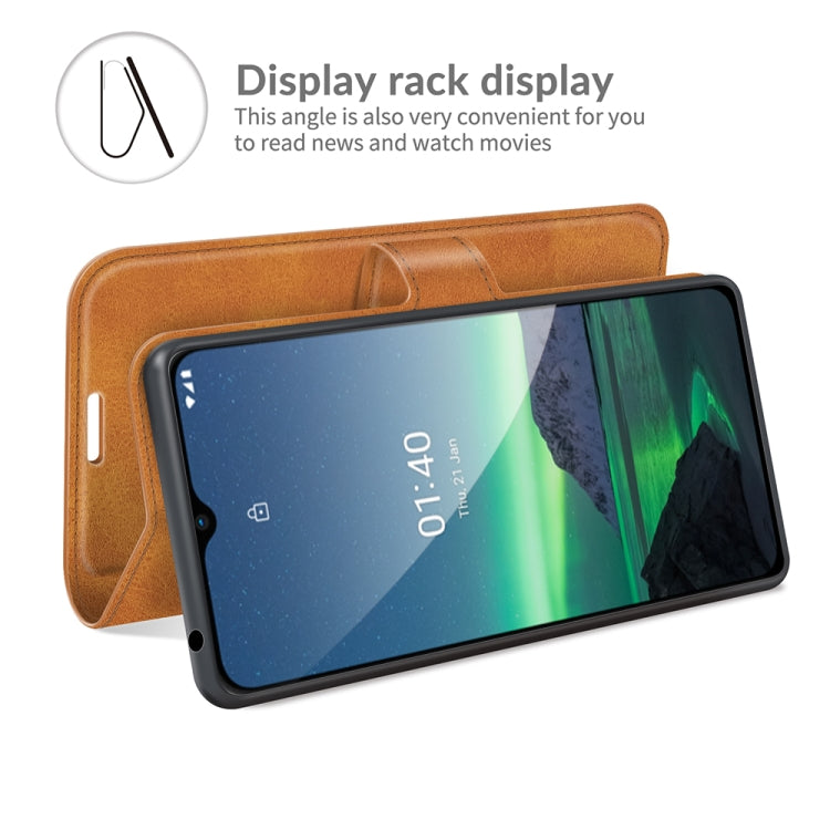 For Nokia 1.4 Retro Calf Pattern Buckle Horizontal Flip Leather Case with Holder & Card Slots & Wallet