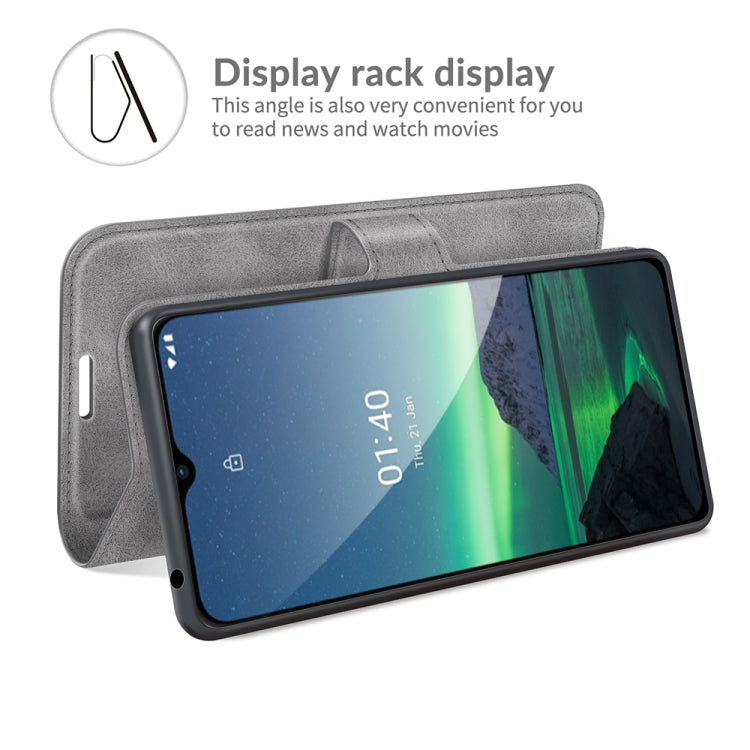 For Nokia 1.4 Retro Calf Pattern Buckle Horizontal Flip Leather Case with Holder & Card Slots & Wallet