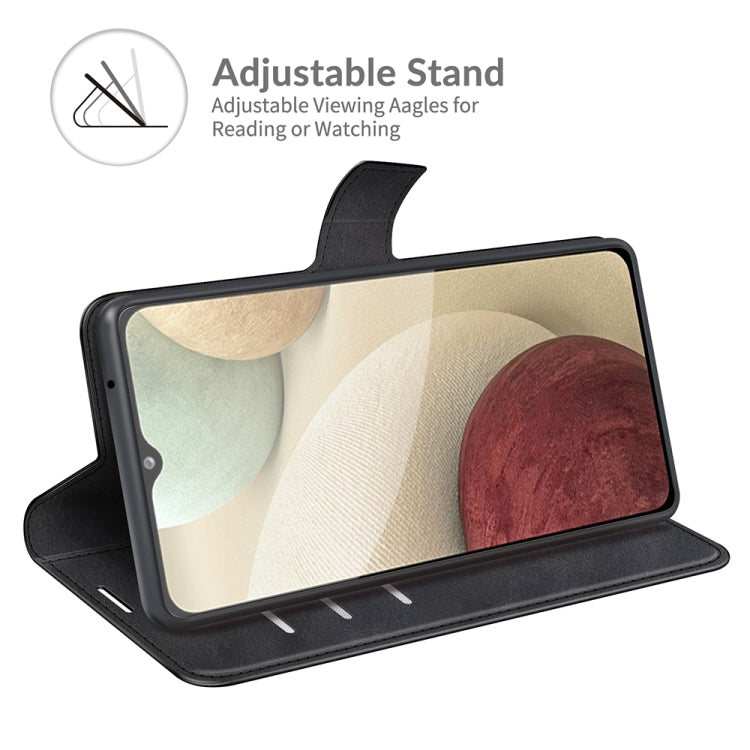 For Samsung Galaxy A22 4G Retro Calf Pattern Buckle Horizontal Flip Leather Case with Holder & Card Slots & Wallet
