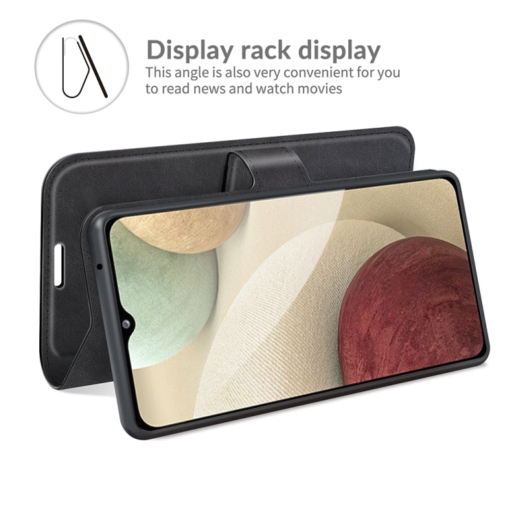 For Samsung Galaxy A22 4G Retro Calf Pattern Buckle Horizontal Flip Leather Case with Holder & Card Slots & Wallet