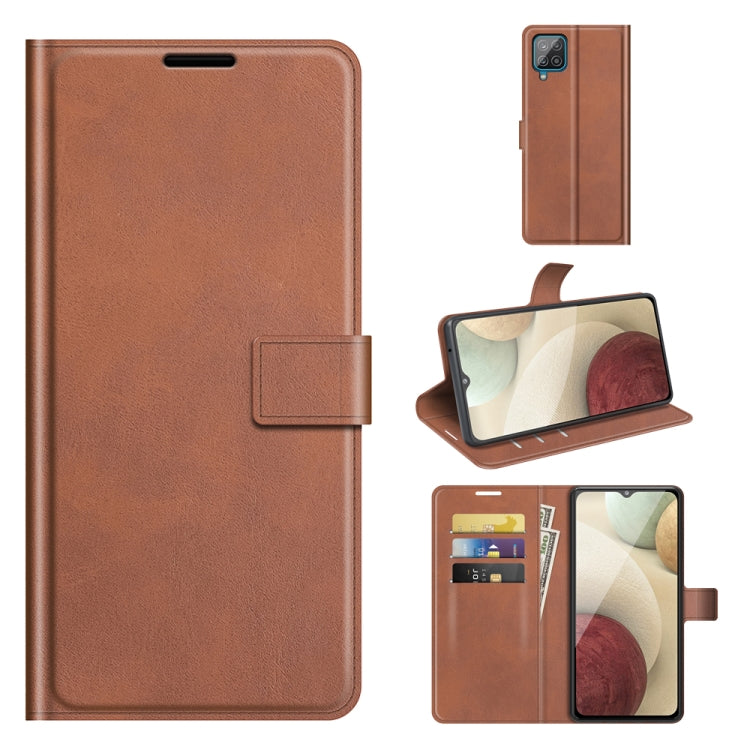 For Samsung Galaxy A22 4G Retro Calf Pattern Buckle Horizontal Flip Leather Case with Holder & Card Slots & Wallet