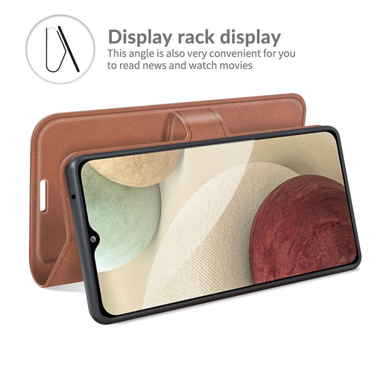 For Samsung Galaxy A22 4G Retro Calf Pattern Buckle Horizontal Flip Leather Case with Holder & Card Slots & Wallet