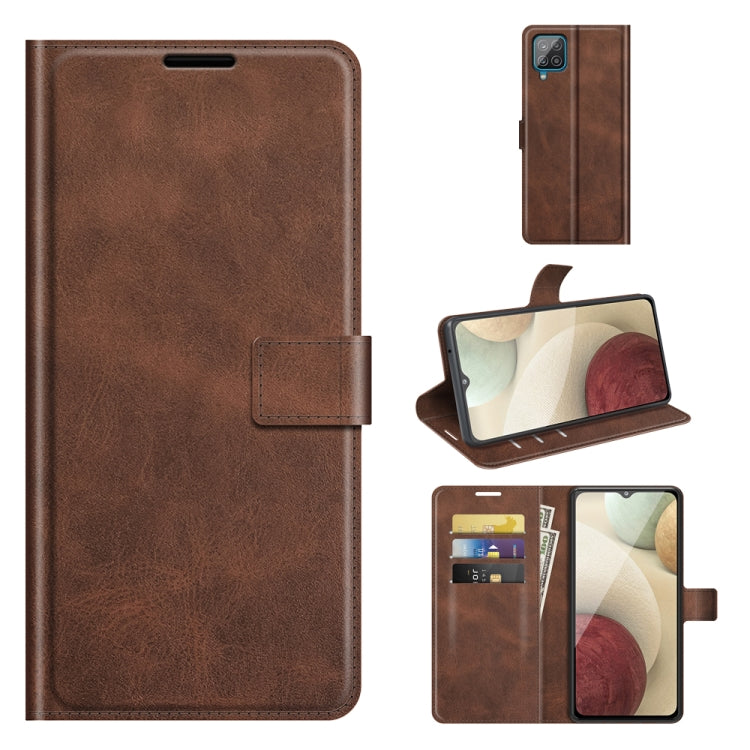For Samsung Galaxy A22 4G Retro Calf Pattern Buckle Horizontal Flip Leather Case with Holder & Card Slots & Wallet