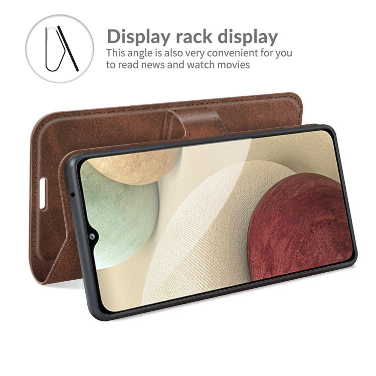 For Samsung Galaxy A22 4G Retro Calf Pattern Buckle Horizontal Flip Leather Case with Holder & Card Slots & Wallet