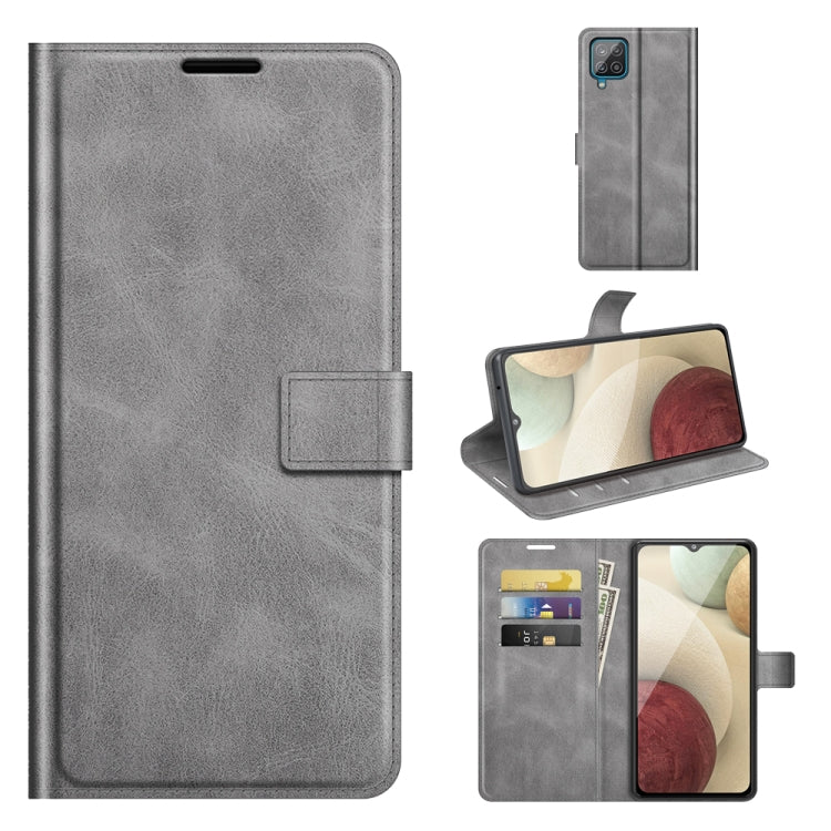For Samsung Galaxy A22 4G Retro Calf Pattern Buckle Horizontal Flip Leather Case with Holder & Card Slots & Wallet