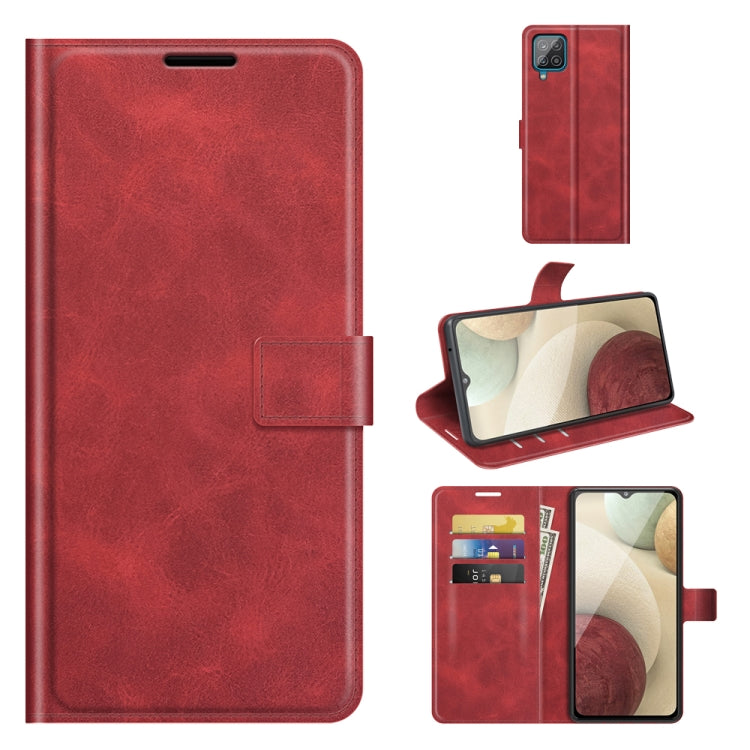 For Samsung Galaxy A22 4G Retro Calf Pattern Buckle Horizontal Flip Leather Case with Holder & Card Slots & Wallet
