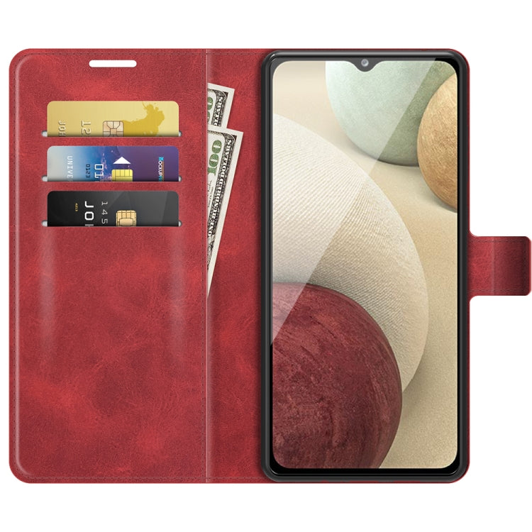For Samsung Galaxy A22 4G Retro Calf Pattern Buckle Horizontal Flip Leather Case with Holder & Card Slots & Wallet