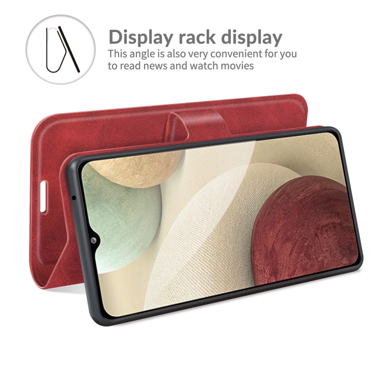 For Samsung Galaxy A22 4G Retro Calf Pattern Buckle Horizontal Flip Leather Case with Holder & Card Slots & Wallet