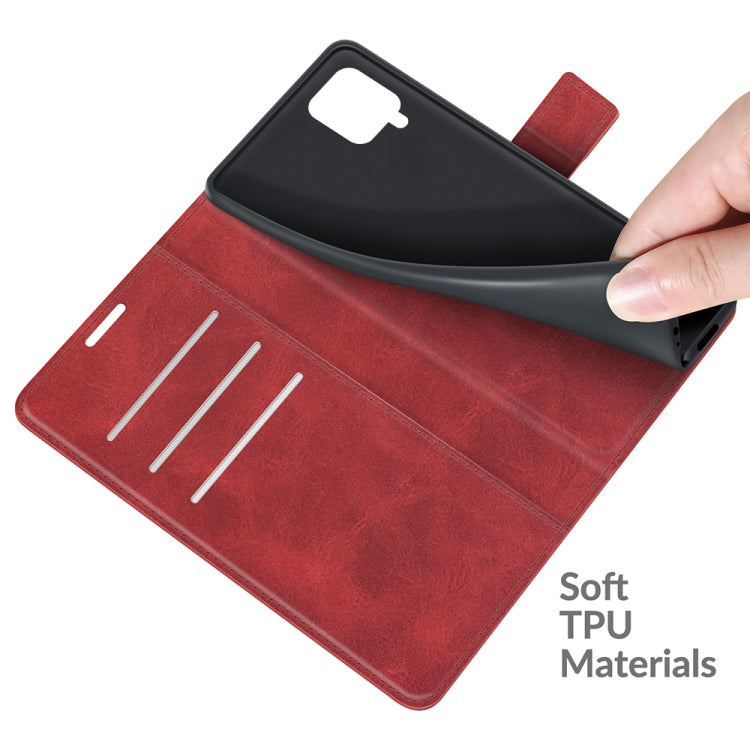 For Samsung Galaxy A22 4G Retro Calf Pattern Buckle Horizontal Flip Leather Case with Holder & Card Slots & Wallet