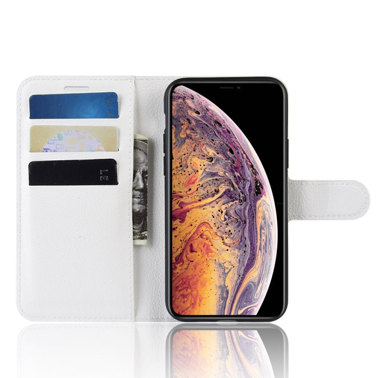 For iPhone 11 Pro Max Litchi Skin PU Leather Wallet Stand Mobile Casing