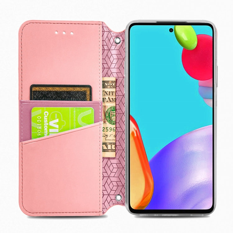For Samsung Galaxy A72 5G / 4G Blooming Mandala Embossed Pattern Magnetic Horizontal Flip Leather Case with Holder & Card Slots & Wallet