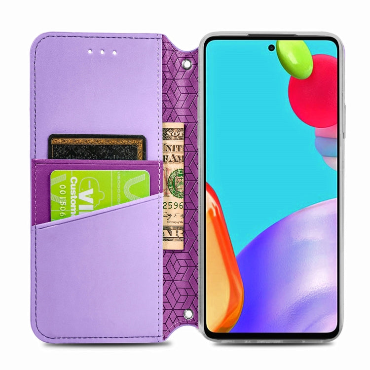 For Samsung Galaxy A72 5G / 4G Blooming Mandala Embossed Pattern Magnetic Horizontal Flip Leather Case with Holder & Card Slots & Wallet