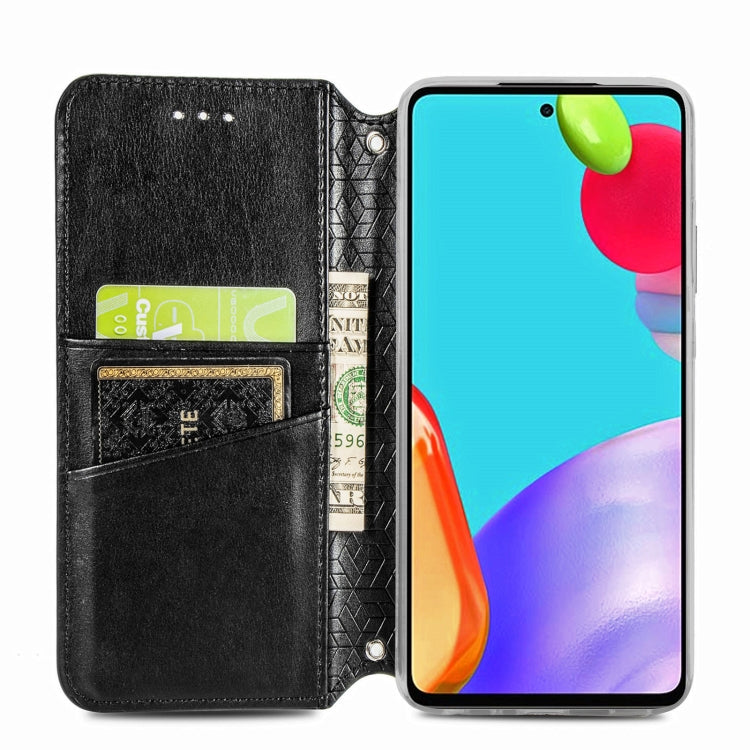 For Samsung Galaxy A72 5G / 4G Blooming Mandala Embossed Pattern Magnetic Horizontal Flip Leather Case with Holder & Card Slots & Wallet