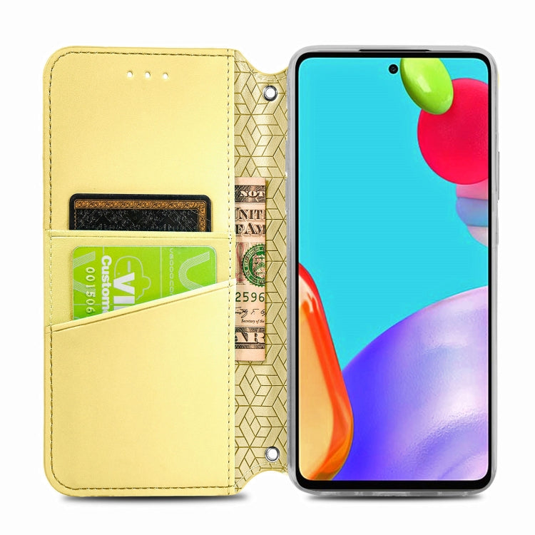 For Samsung Galaxy A52 5G / 4G Blooming Mandala Embossed Pattern Magnetic Horizontal Flip Leather Case with Holder & Card Slots & Wallet