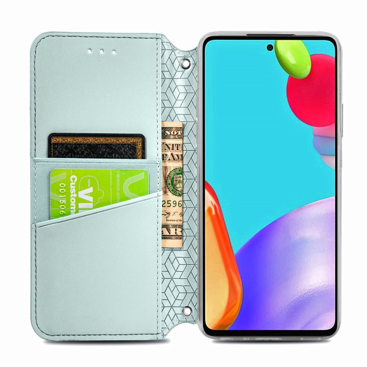 For Samsung Galaxy A52 5G / 4G Blooming Mandala Embossed Pattern Magnetic Horizontal Flip Leather Case with Holder & Card Slots & Wallet