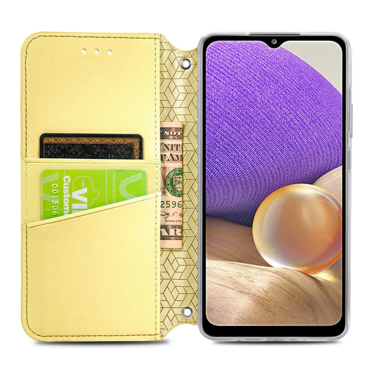For Samsung Galaxy A32 5G Blooming Mandala Embossed Pattern Magnetic Horizontal Flip Leather Case with Holder & Card Slots & Wallet