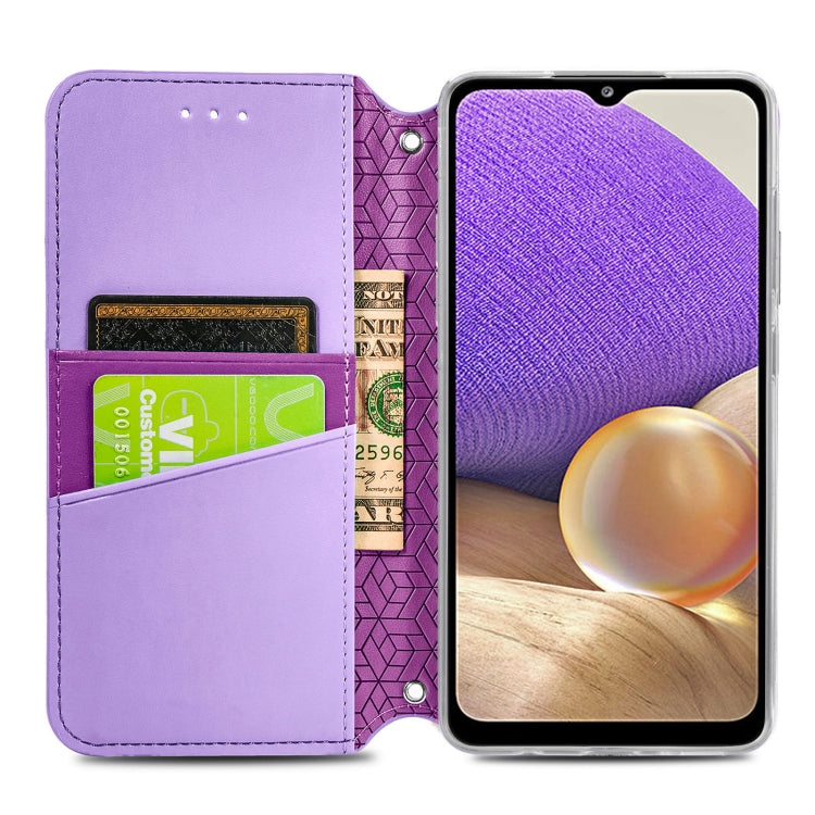 For Samsung Galaxy A32 5G Blooming Mandala Embossed Pattern Magnetic Horizontal Flip Leather Case with Holder & Card Slots & Wallet