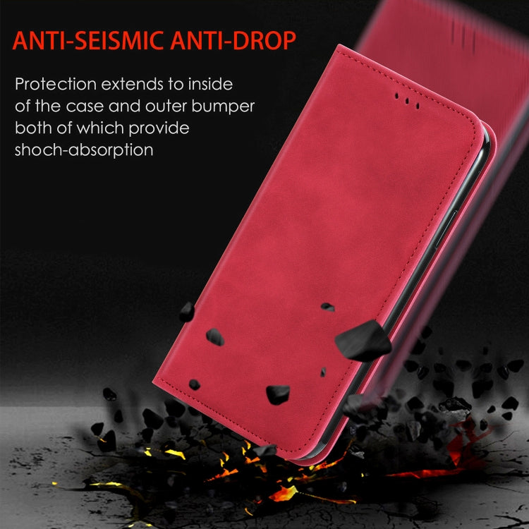For Samsung Galaxy A22 4G (EU Version) Retro Skin Feel Business Magnetic Horizontal Flip Leather Case With Holder & Card Slots & Wallet & Photo Frame