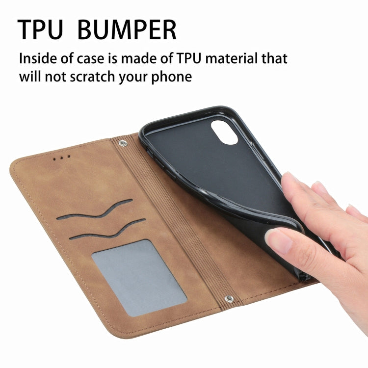 For Samsung Galaxy A22 4G (EU Version) Retro Skin Feel Business Magnetic Horizontal Flip Leather Case With Holder & Card Slots & Wallet & Photo Frame