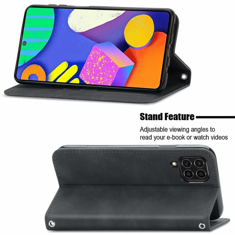 For Samsung Galaxy F62 Retro Skin Feel Business Magnetic Horizontal Flip Leather Case With Holder & Card Slots & Wallet & Photo Frame