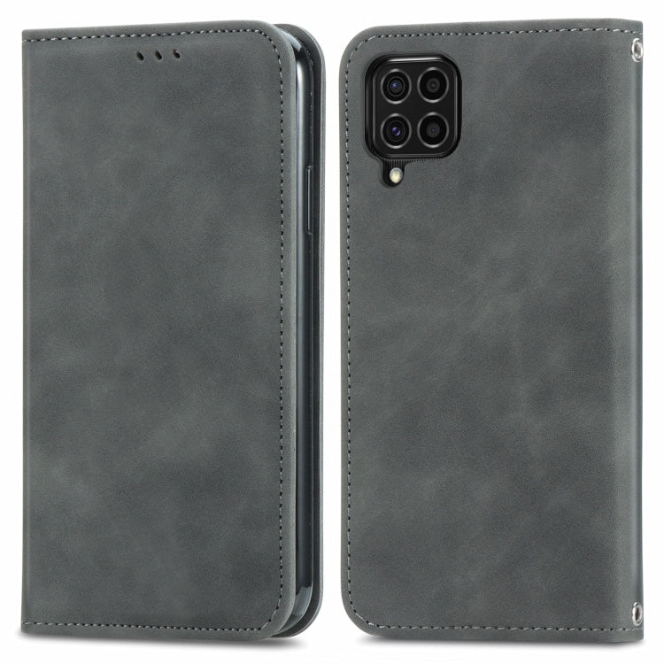For Samsung Galaxy F62 Retro Skin Feel Business Magnetic Horizontal Flip Leather Case With Holder & Card Slots & Wallet & Photo Frame
