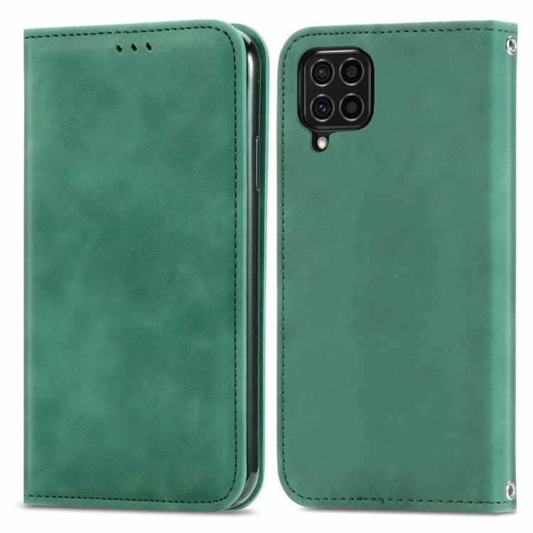 For Samsung Galaxy F62 Retro Skin Feel Business Magnetic Horizontal Flip Leather Case With Holder & Card Slots & Wallet & Photo Frame