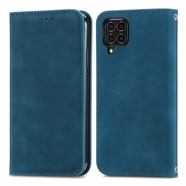 For Samsung Galaxy F62 Retro Skin Feel Business Magnetic Horizontal Flip Leather Case With Holder & Card Slots & Wallet & Photo Frame