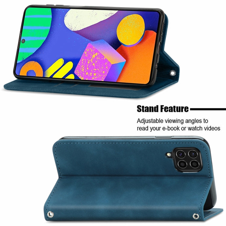 For Samsung Galaxy F62 Retro Skin Feel Business Magnetic Horizontal Flip Leather Case With Holder & Card Slots & Wallet & Photo Frame