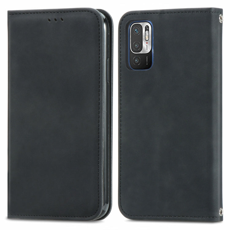 For Xiaomi Redmi Note10 5G Retro Skin Feel Business Magnetic Horizontal Flip Leather Case With Holder & Card Slots & Wallet & Photo Frame
