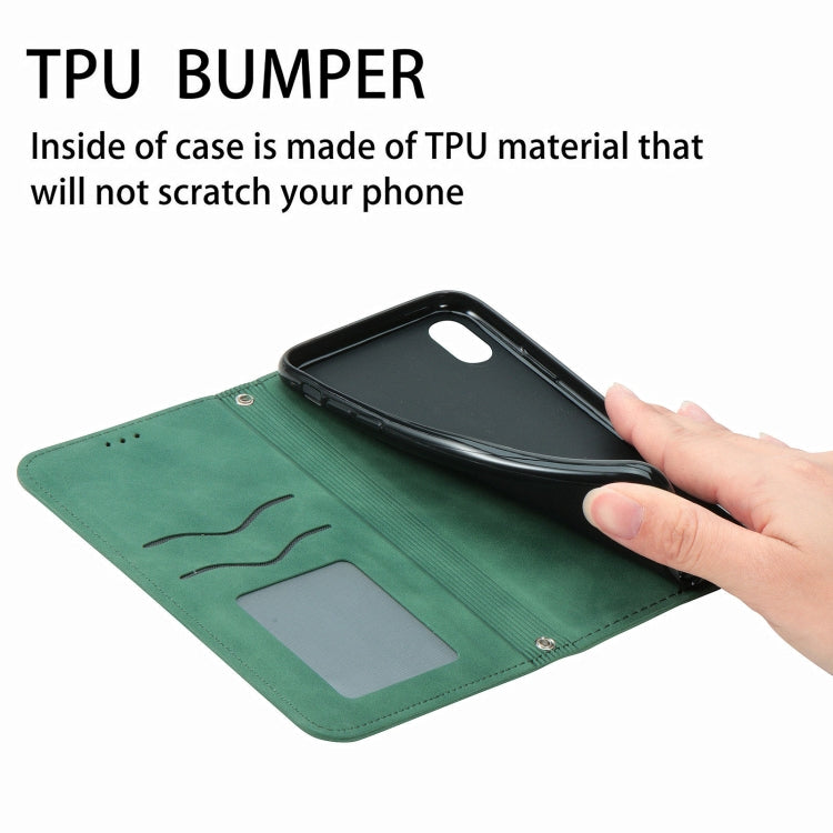 For Samsung Galaxy A22 5G Retro Skin Feel Business Magnetic Horizontal Flip Leather Case With Holder & Card Slots & Wallet & Photo Frame