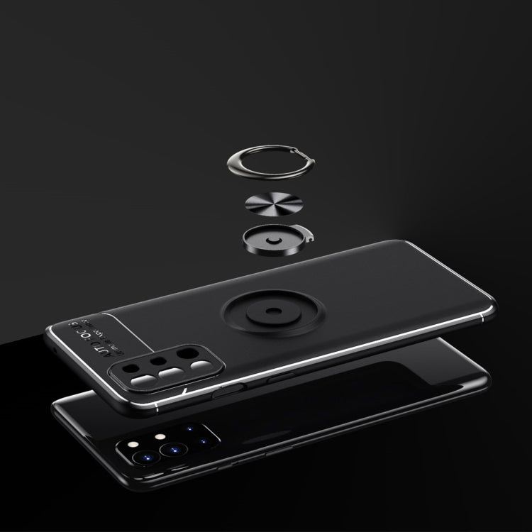 For OnePlus 9R Metal Ring Holder 360 Degree Rotating TPU Case