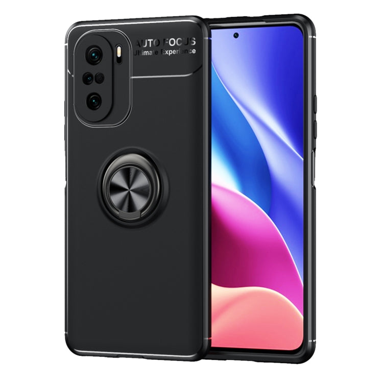 For Redmi K40 Pro+ Metal Ring Holder 360 Degree Rotating TPU Case