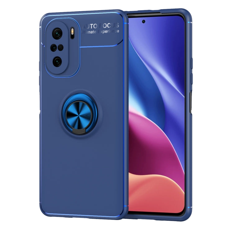 For Redmi K40 Pro+ Metal Ring Holder 360 Degree Rotating TPU Case