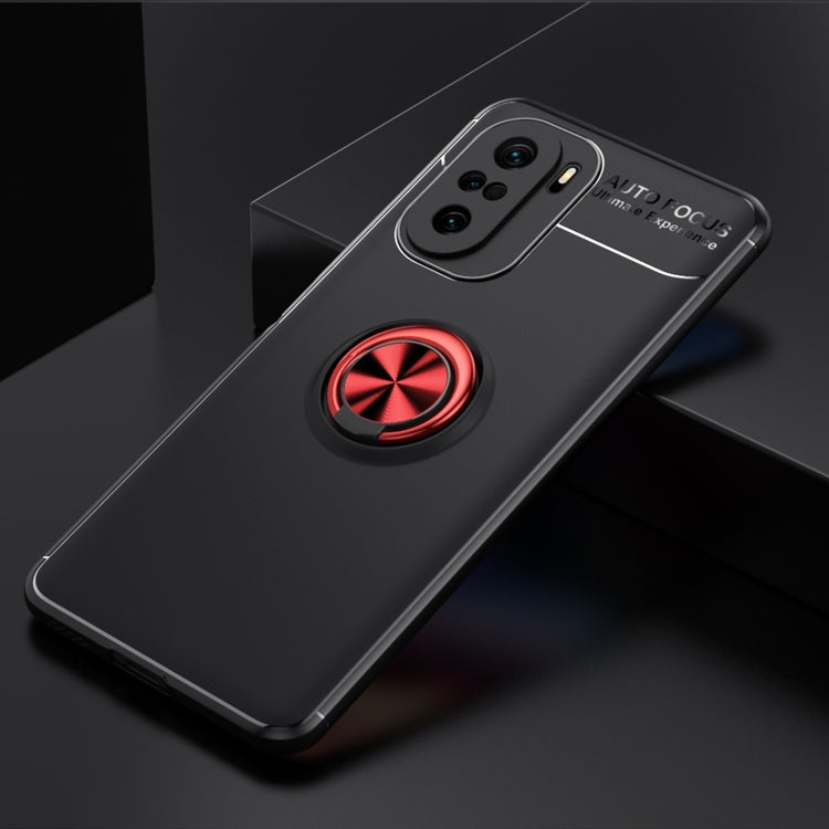 For Redmi K40 Pro+ Metal Ring Holder 360 Degree Rotating TPU Case