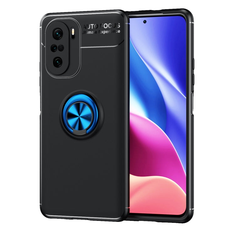 For Redmi K40 Pro+ Metal Ring Holder 360 Degree Rotating TPU Case