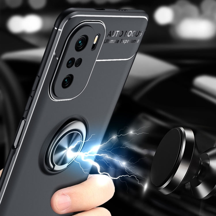For Redmi K40 Pro+ Metal Ring Holder 360 Degree Rotating TPU Case