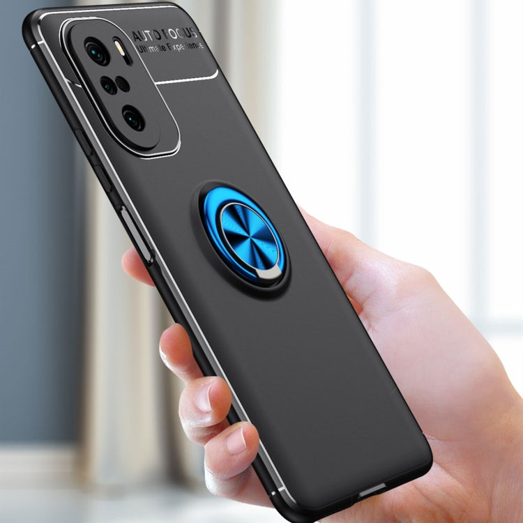 For OPPO A54 4G Metal Ring Holder 360 Degree Rotating TPU Case