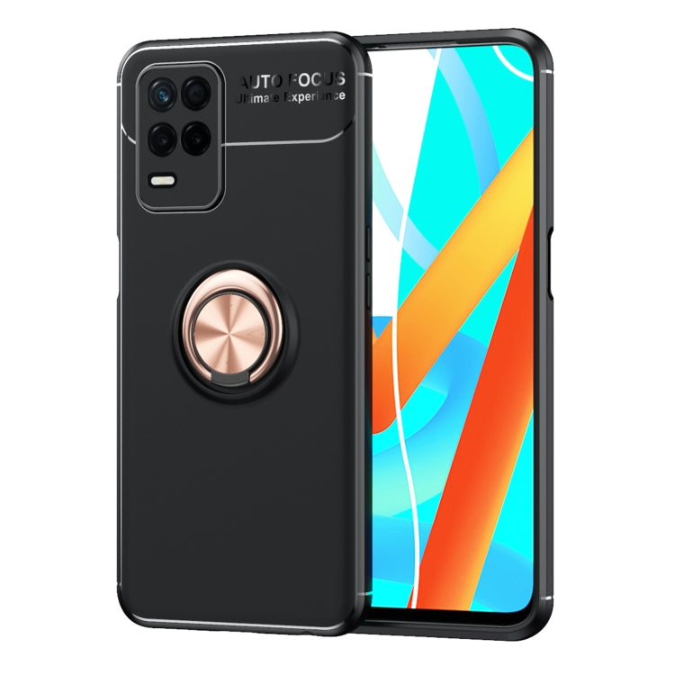 For OPPO Realme V13 5G Metal Ring Holder 360 Degree Rotating TPU Case