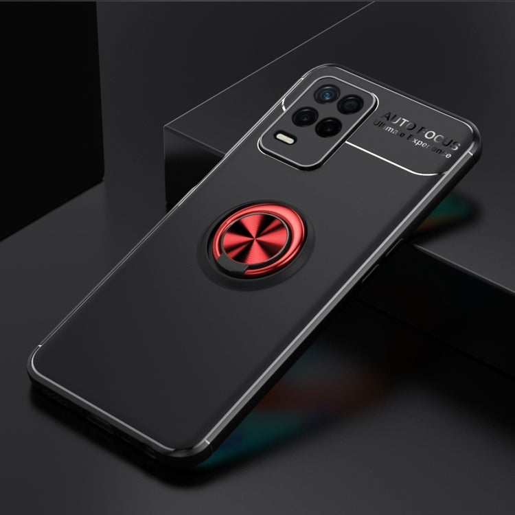 For OPPO Realme V13 5G Metal Ring Holder 360 Degree Rotating TPU Case