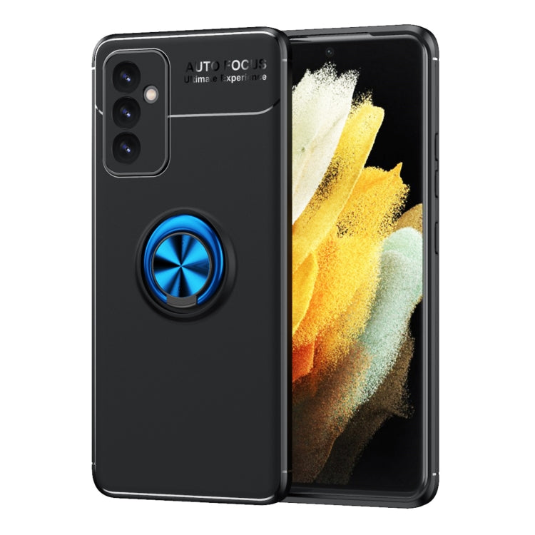 For Samsung Galaxy A82 5G Metal Ring Holder 360 Degree Rotating TPU Case