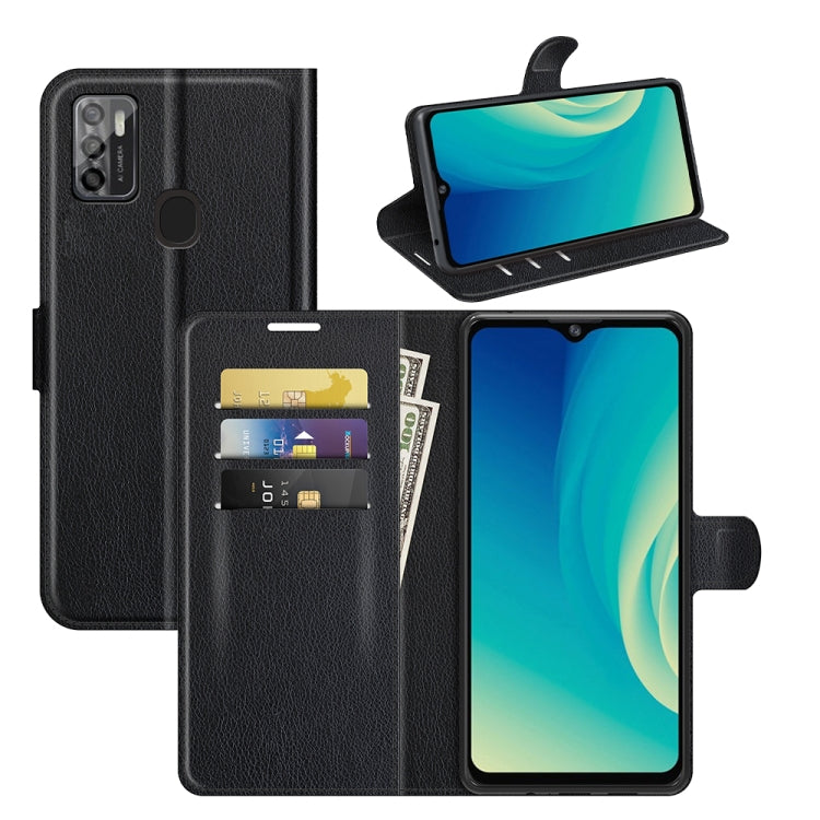 For ZTE Blade A7S 2020 Litchi Texture Horizontal Flip Protective Case with Holder & Card Slots & Wallet