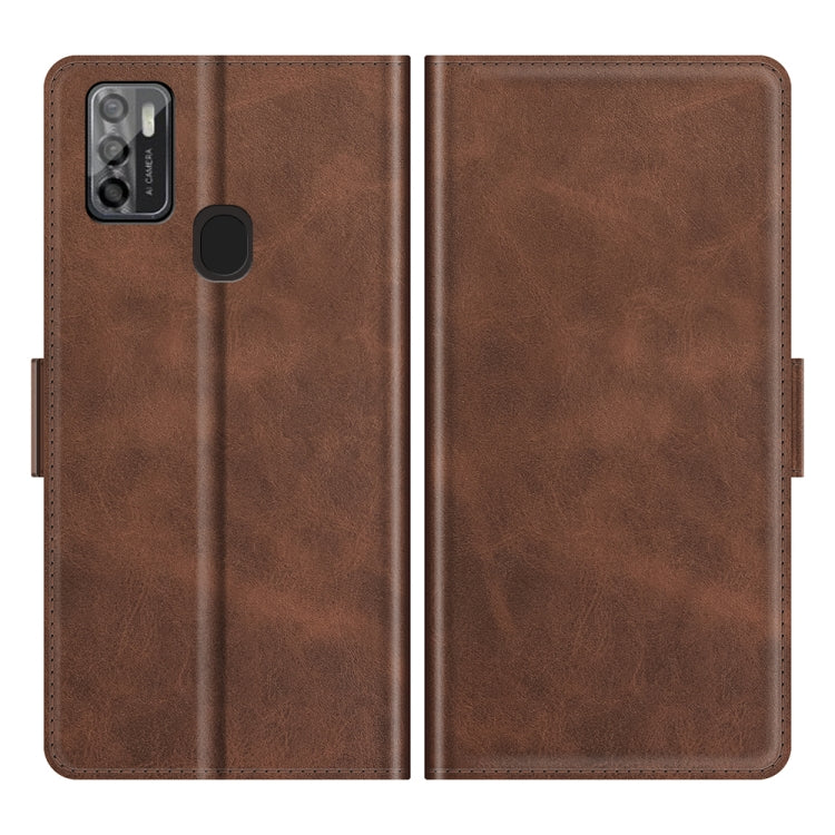 For ZTE Blade A7S 2020 Dual-side Magnetic Buckle Horizontal Flip Leather Case with Holder & Card Slots & Wallet