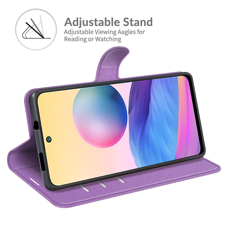 For Xiaomi Redmi Note 10 5G Litchi Texture Horizontal Flip Protective Case with Holder & Card Slots & Wallet