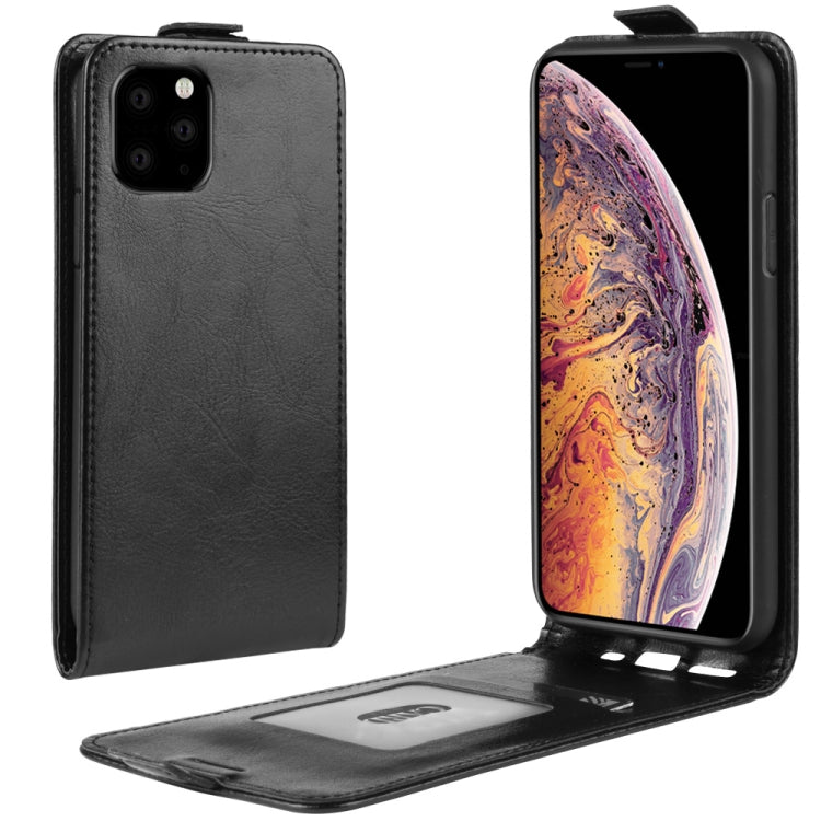 For iPhone 11 Pro Max Crazy Horse Vertical Flip Leather Protective Case