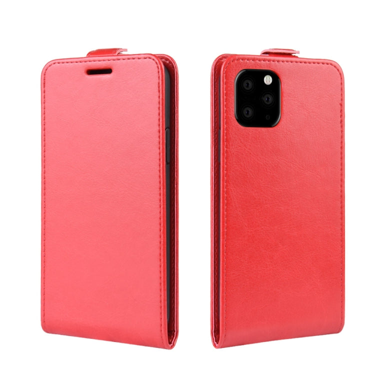 For iPhone 11 Pro Max Crazy Horse Vertical Flip Leather Protective Case