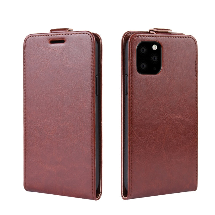 For iPhone 11 Pro Max Crazy Horse Vertical Flip Leather Protective Case