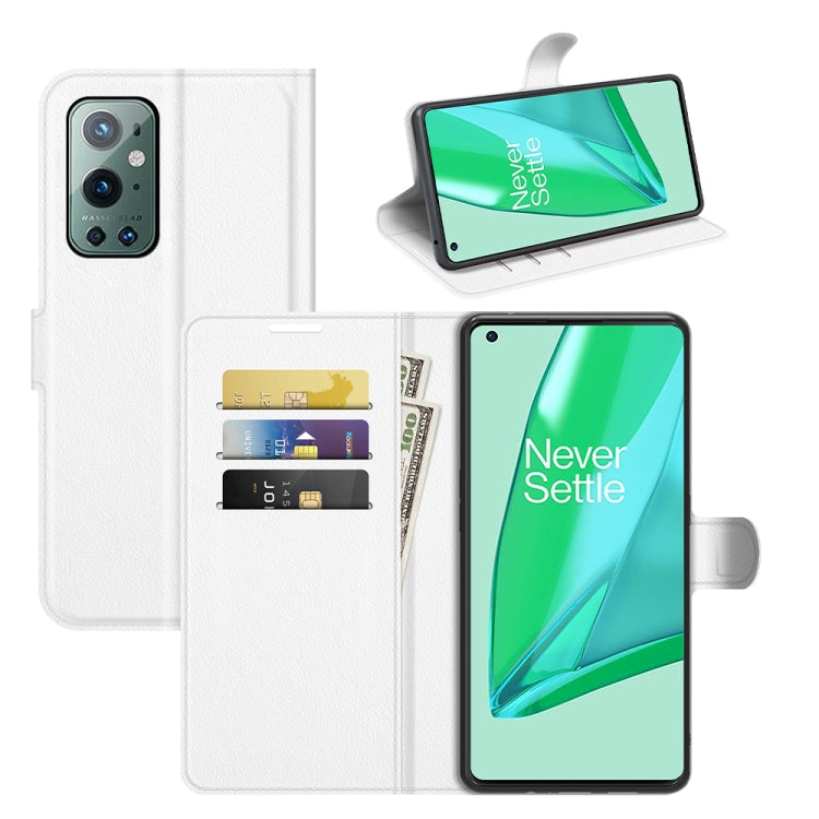 For OnePlus 9 Pro Litchi Texture Horizontal Flip Protective Case with Holder & Card Slots & Wallet