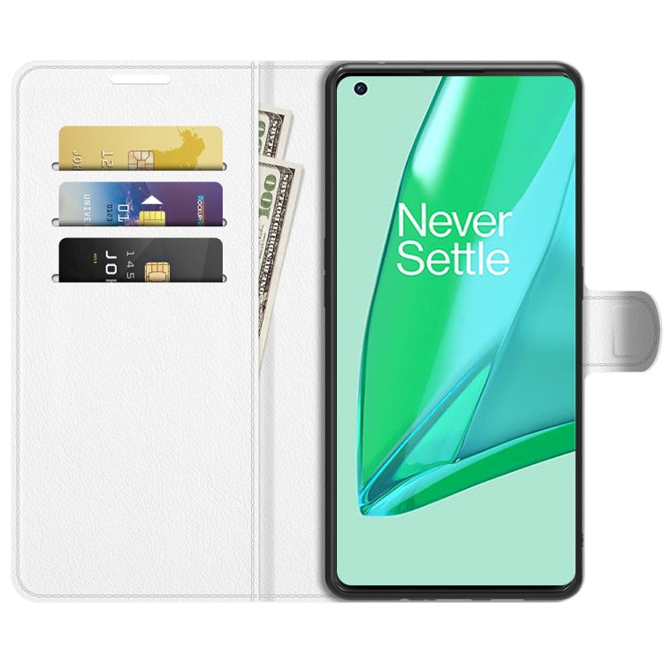 For OnePlus 9 Pro Litchi Texture Horizontal Flip Protective Case with Holder & Card Slots & Wallet